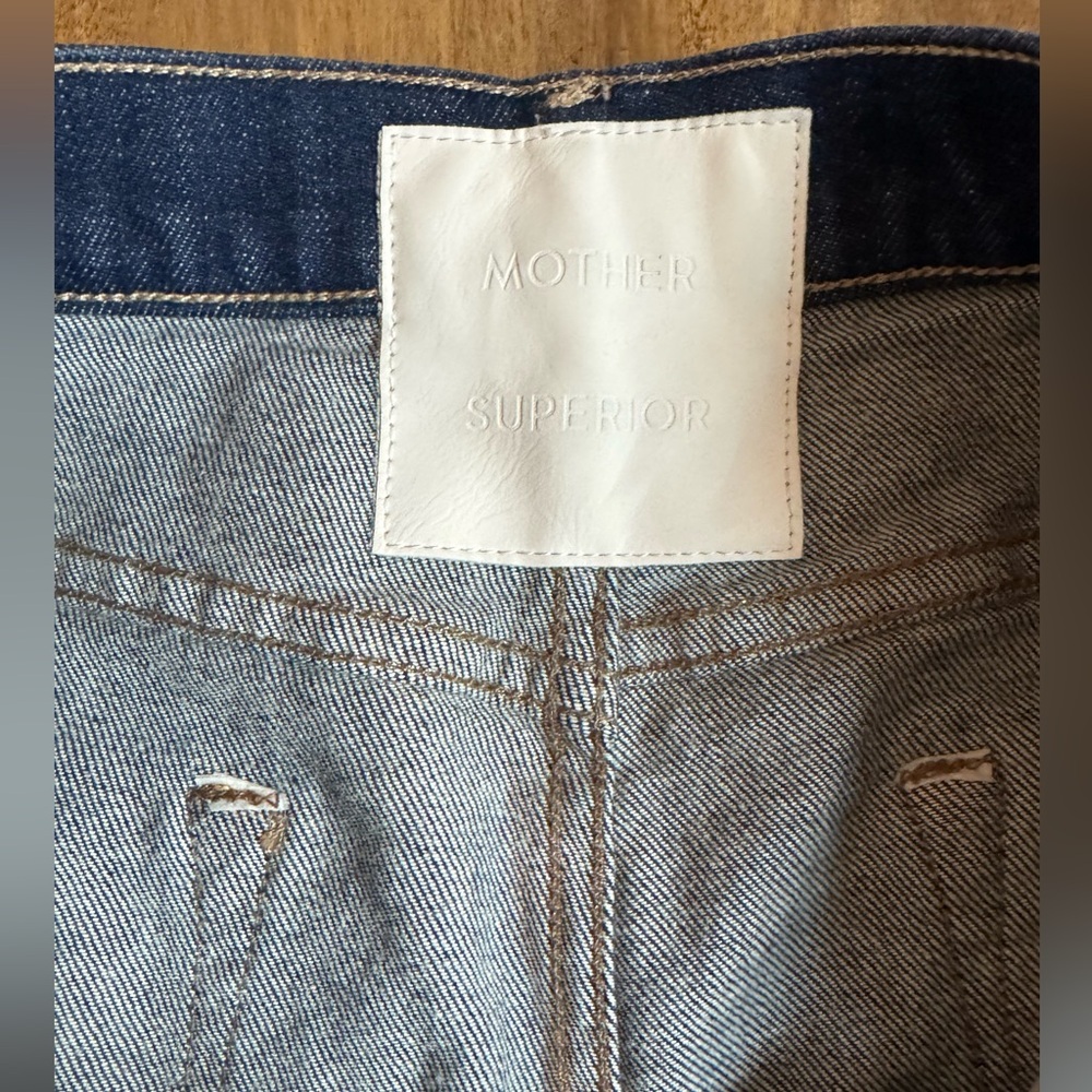 MOTHER Superior The Down Low Spinner Heel Jeans Digital Underground 31 - Picture 6 of 11
